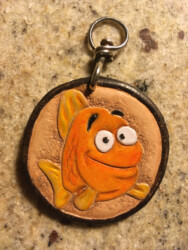 Schlüsselanhänger, Horoskop Fische / Vorderseite, Preis 30,-