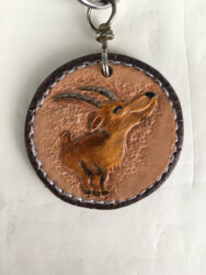 Schlüsselanhänger Horoskop Steinbock Rückseite, Preis 30.-